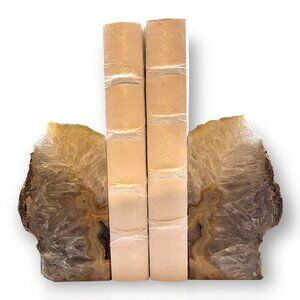 Natural Geode Bookend Butterfly Wings Shape, Unique gift, Weighs 6+ lbs. (EP)